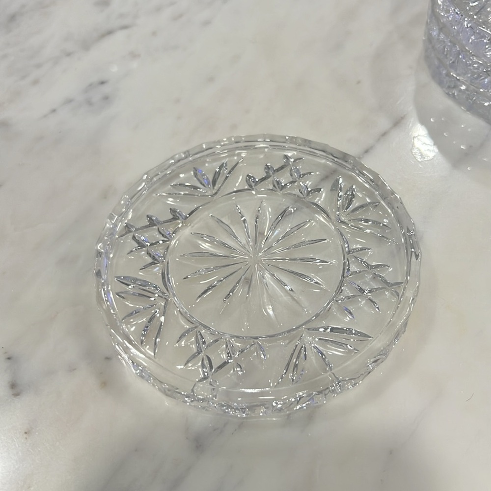 Godinger Dublin set of 4 glass coasters - Picture 3 of 4